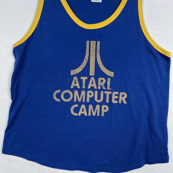 Atari Computer Camp Retro 80’s Tank Top By Junkfood Women’s Large - Picture 2 of 5